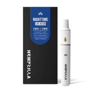 Hempzilla CBD Live Resin Nighttime Disposable | 1g