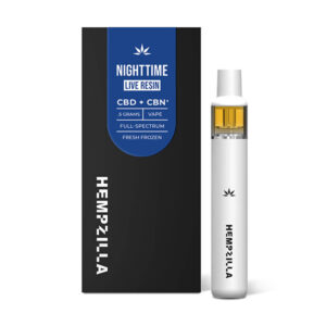 Hempzilla CBD Live Resin Nighttime Disposable | 500mg